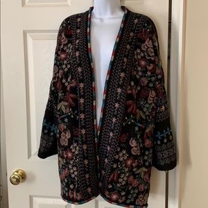 Johnny Was Wool Cardi Sweater Jacket NWOT